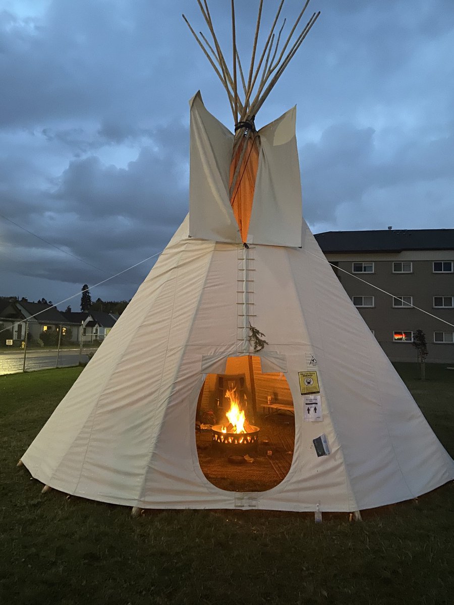 Sacred fire will be burning for the next three days leading up to #OrangeShirtDay2020. This ceremony is for all IRS students, those that are still with us and those that did not make it home. #AllChildrenMatter