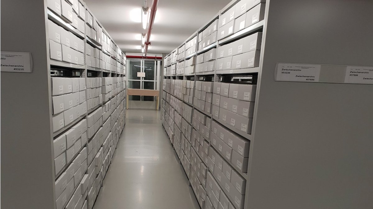 Here’s where Germany’s foreign policy goes to rest: the vault is filled with 27 kilometres of shelf space accommodating boxes of Akten. It is the endpoint of what must be one of the world’s most sophisticated systems to process information on paper.