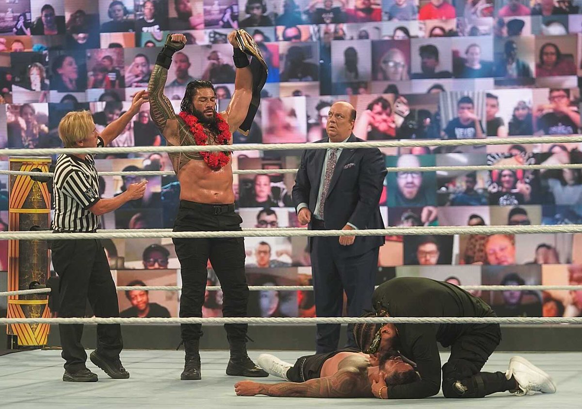 Say it: @WWERomanReigns is the tribal chief.

#WWEClash @HeymanHustle