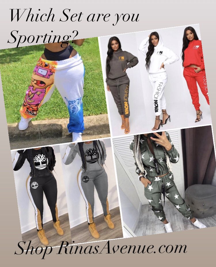 Are you Old enough for Chuckie? Which set are you Sporting? Shop RinasAvenue.com #Joggers #SweatSets #PantSets #YogaSets #LoungeSets #Womens