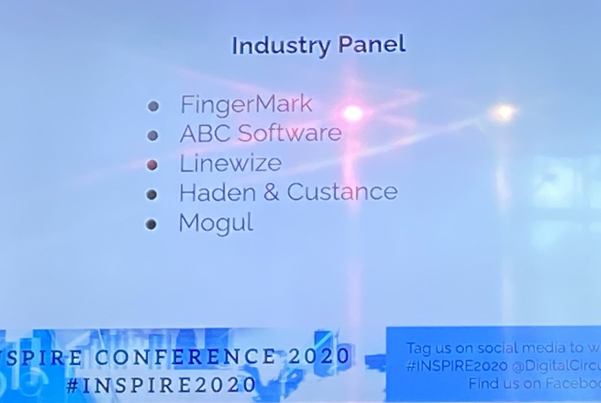 Industry Panel. Ability to learn, adaptability, work ethic, engagement - preparing school leavers for the work force. #inspire2020