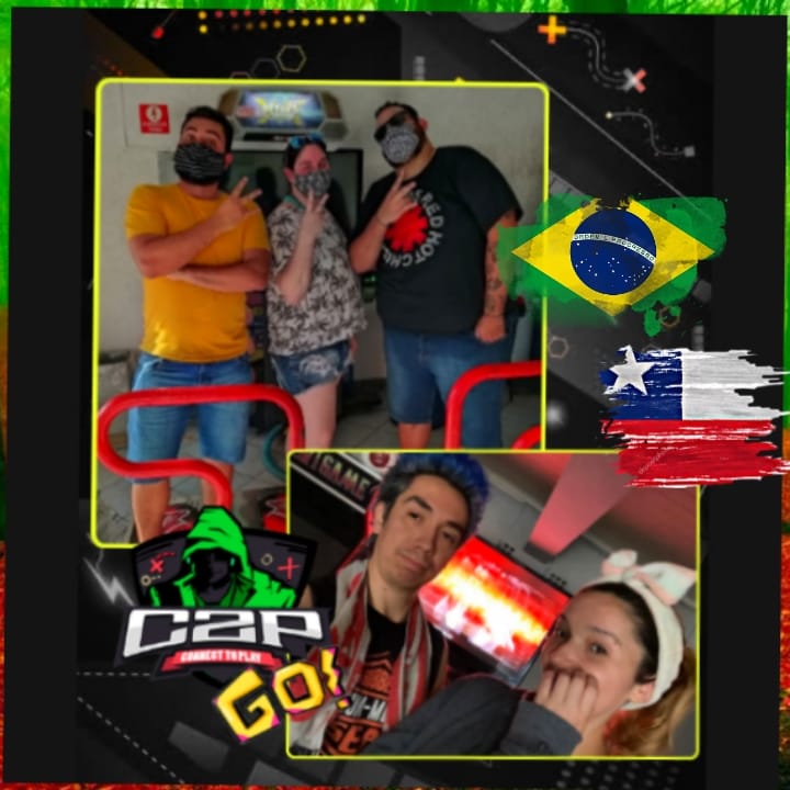 C2PTeam's tweet photo. domingo maravilhoso de volta aos treinos com essa equipe linda, e não é que teve conexão São Paulo (Brasil) com  Talca (Chile), Suko e Samuka versus H3X e Alecita. MUITO BOM MESMO!!! 💚🖤 #C2PGO #PumpItUp #PumpItUpBrasil #PumpItUpChile https://t.co/FCIdomrFRo