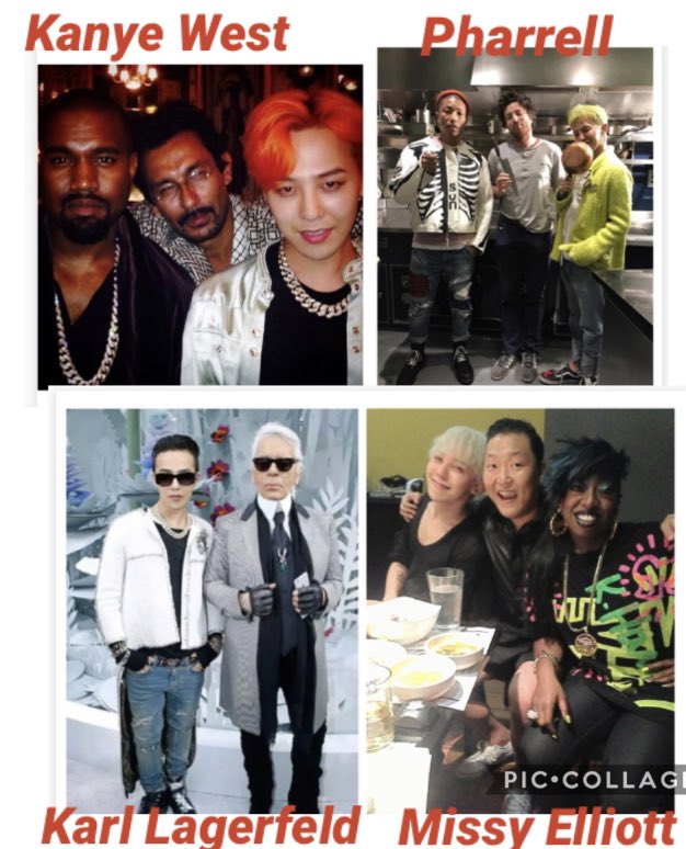 BIGBANG have met so many Music Industry/Hollywood celebrities along the way. These are just a few of the ones I could remember off the top of my head.  #BIGBANG  @YG_GlobalVIP      1/2
