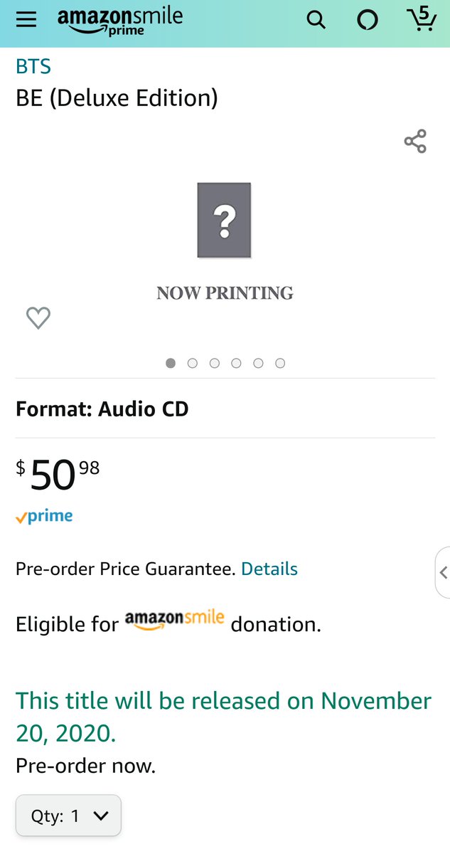 Target  https://www.target.com/p/bts-be-... $49.99Amazon $50.98 at the moment  https://amzn.to/36ivhYZ&q...  @BTS_twt