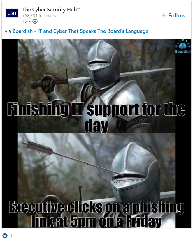 this knight meme is new to me thanks linkedin