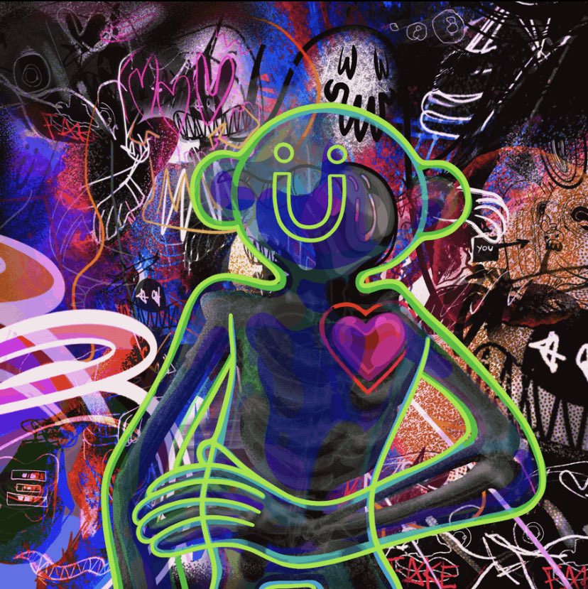iArtSometimes's tweet photo. MY HEART BEATS FOR Ü available now on @rariblecom 🌍💙 https://t.co/FTCBDb0Aio