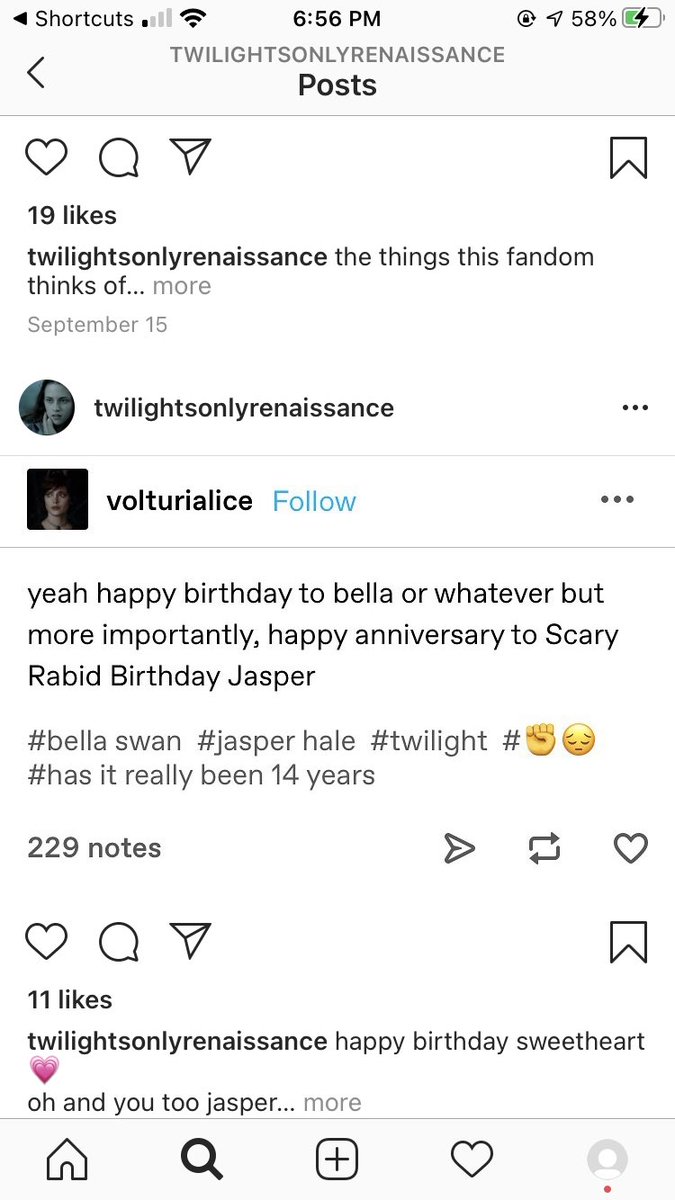 the twilight Instagram accounts are actually hilarious