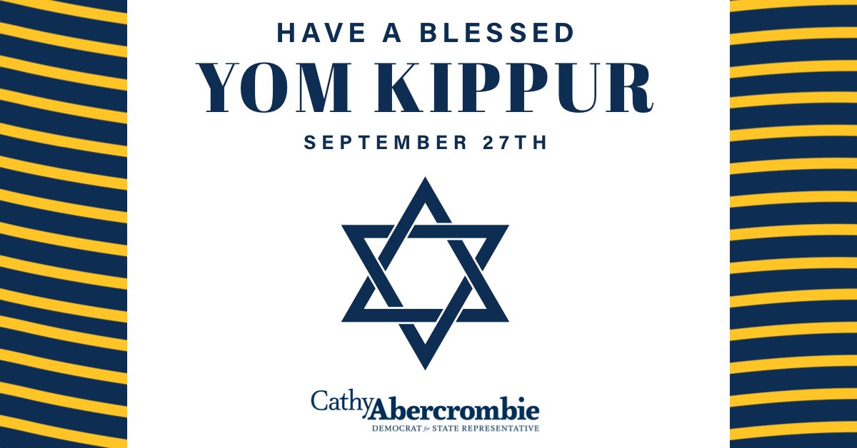 I hope that all of our Jewish community members have an easy and meaningful fast this Yom Kippur! Yom Tov!