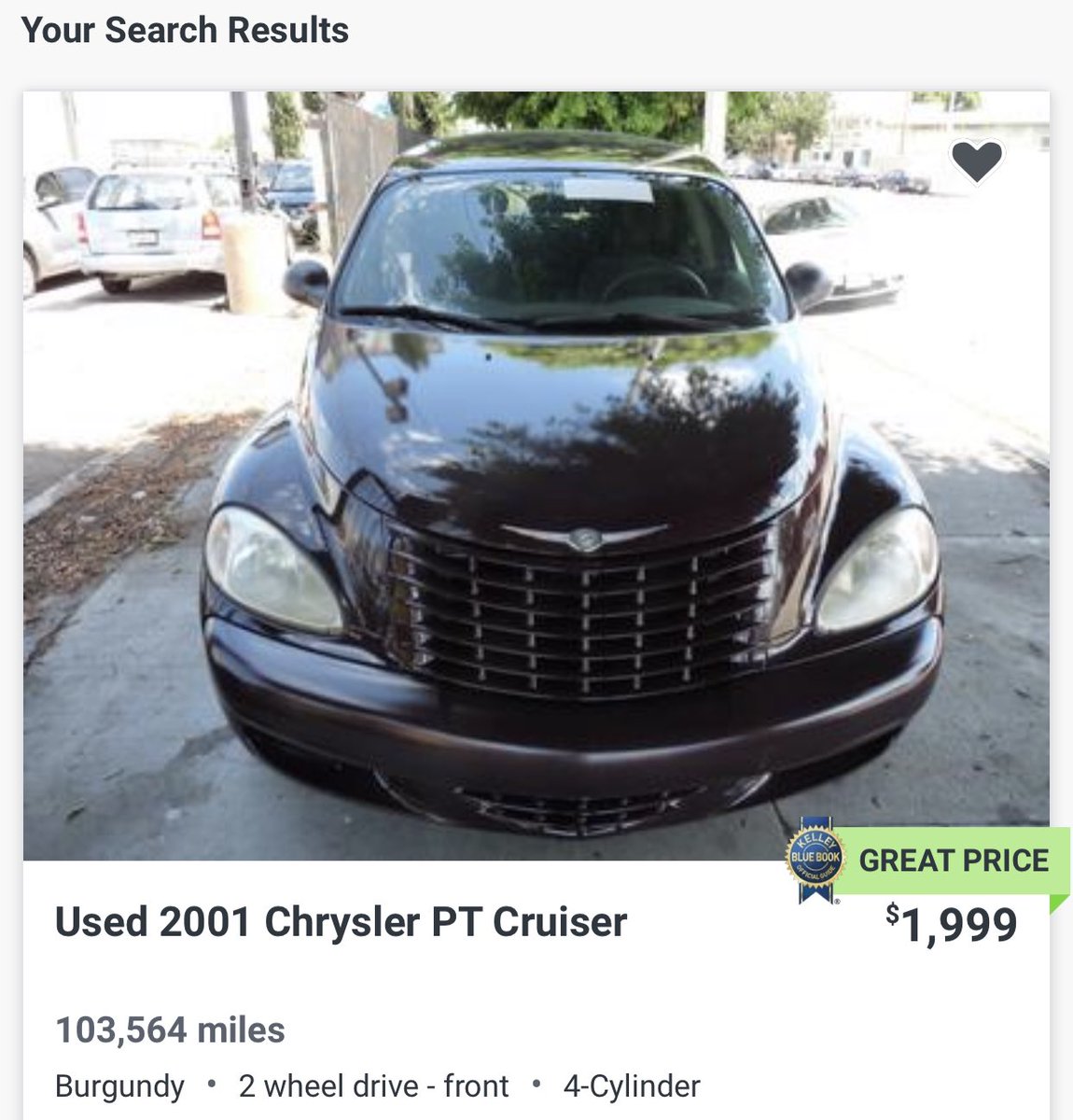 For the amount Trump paid in taxes he could buy 1/3 of this burgundy 2001 PT Cruiser with 100k+ miles on it!!!