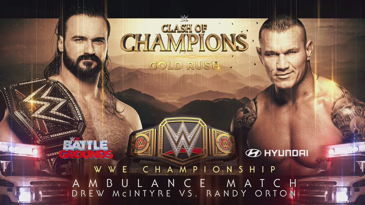 ClubWWE's tweet photo. TONIGHT at #WWEClash...

🏆 #WWERaw #WomensChampion @WWEAsuka vs. @Zelina_VegaWWE 

🏆 @JEFFHARDYBRAND vs. @AJStylesOrg vs. @SamiZayn #ICTitle #LadderMatch

🏆 #WWEChampion @DMcIntyreWWE vs. @RandyOrton #AmbulanceMatch 

🏆 #UniversalChampion @WWERomanReigns vs. Jey @WWEUsos https://t.co/VmR6n9ZLFV