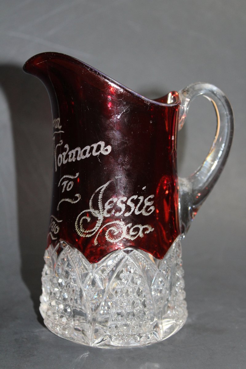 Wisdom_Lane's tweet image. ON HOLD Vintage Ruby Flashed Ruby Stained Glass Tankard Style Pitcher With Button and Arches Pattern 1910 Souvenir Pitcher tuppu.net/ffeb4e8f #WisdomLane #Etsy #RubyStained