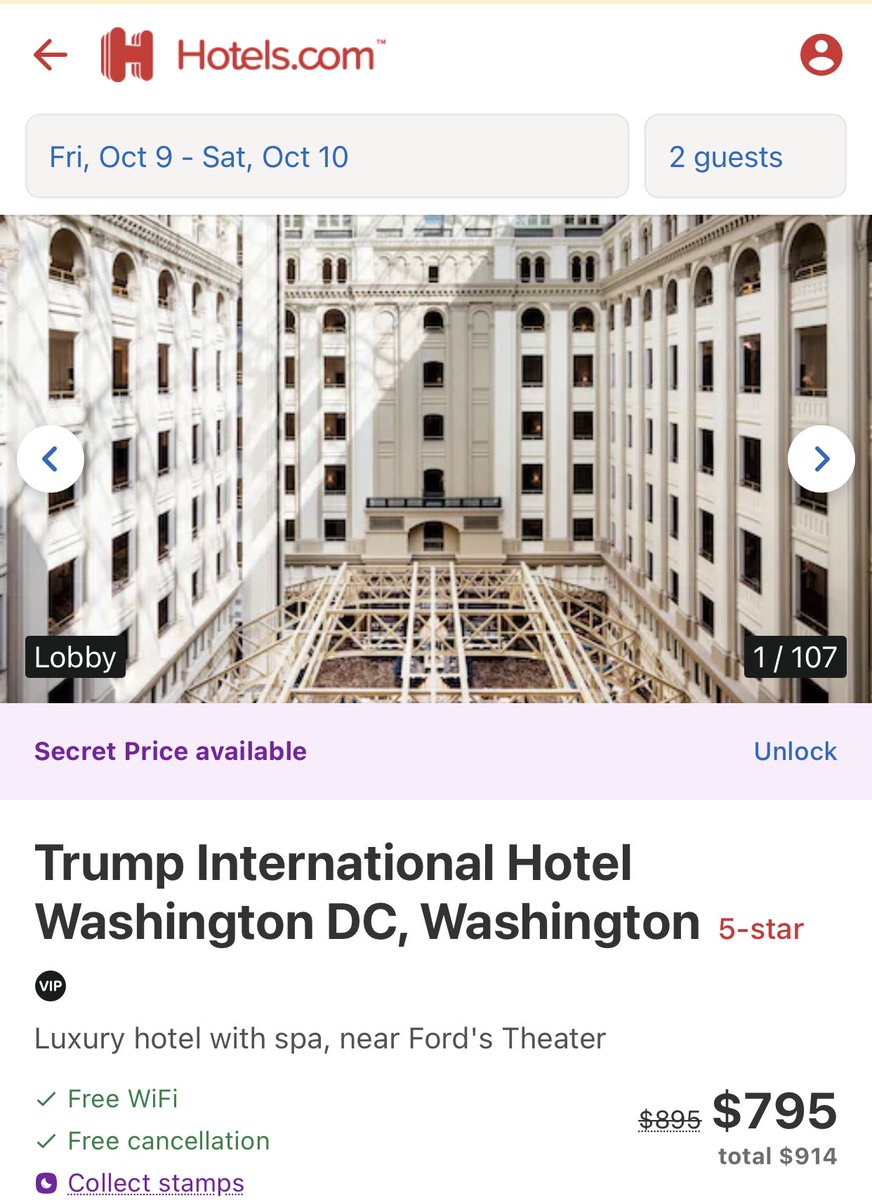 For the amount Trump paid in taxes, he could almost afford one Friday night in the cheapest room at the Trump International Hotel in DC (before taxes and fees of course!)