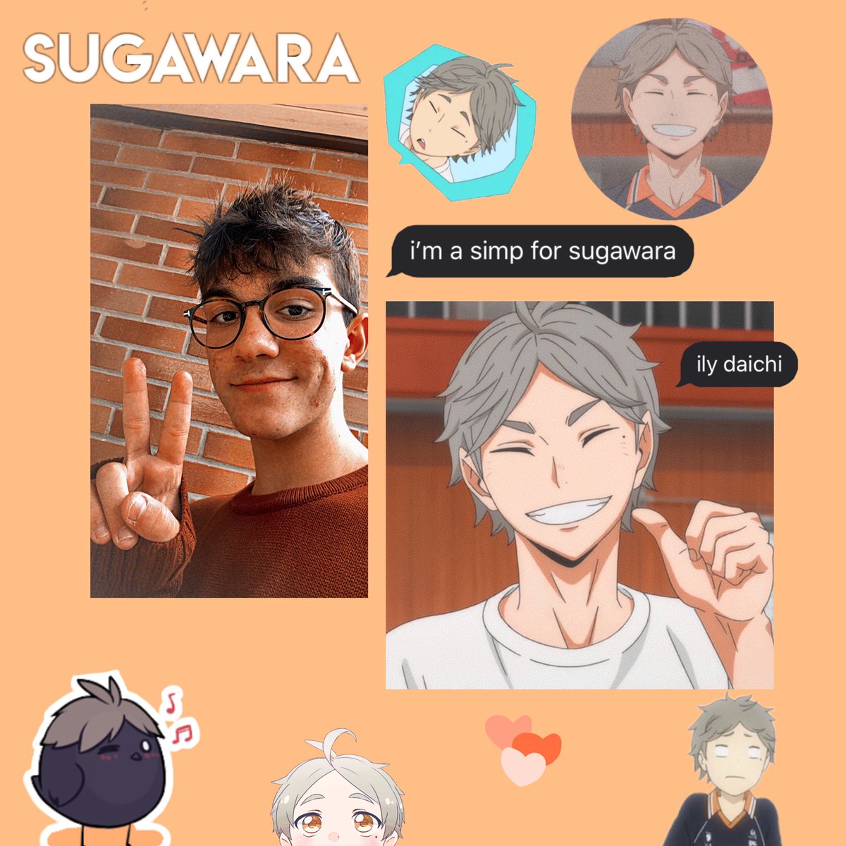 sugasleepp's tweet photo. 𝚔𝚘𝚜𝚑𝚒 𝚜𝚞𝚐𝚊𝚠𝚊𝚛𝚊🧡

#animeselcaday #anitw #ANITWTSELFIEDAY https://t.co/FhAsRJeUCz