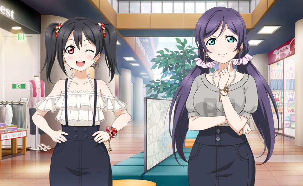 okay so i've finally read the event story and it was really enjoyable i'm also very thankful for all the nozonico in the story  look at these two fashion queens