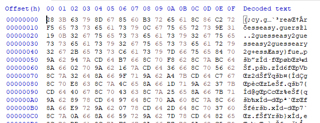 and now, it's encrypted! no one will ever figure out our highly secure password... what? how did you figure out it's "easy2guess"?