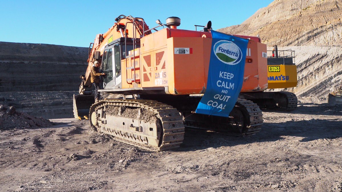 weldangel2's tweet photo. @Fonterra keep calm and QUIT COAL. No one believes your greenwash. #ClimateEmergency #ClimateRepairs @GreenpeaceNZ @coalaction @ExtinctionNZ @act_nowclimate @nickofnz https://t.co/mWM3Z49sU1