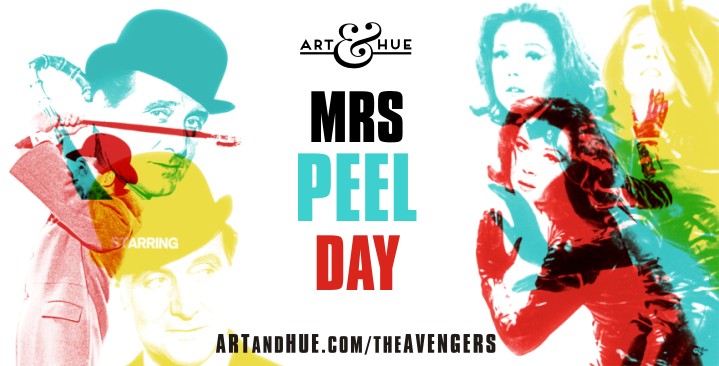 It's Mrs Peel Day! 
55 years ago today, The Avengers episode "The Town of No Return" introduced the wonderful, and much-missed, Diana Rigg as Mrs Emma Peel for the first time on British television. 
artandhue.com/mrs-peel-day