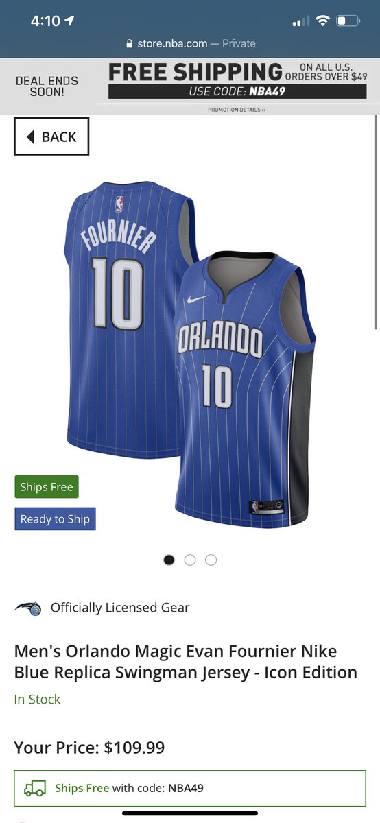 for the amount of money trump paid in taxes, he can almost buy 7 Orlando Magic replica Evan Fournier jerseys