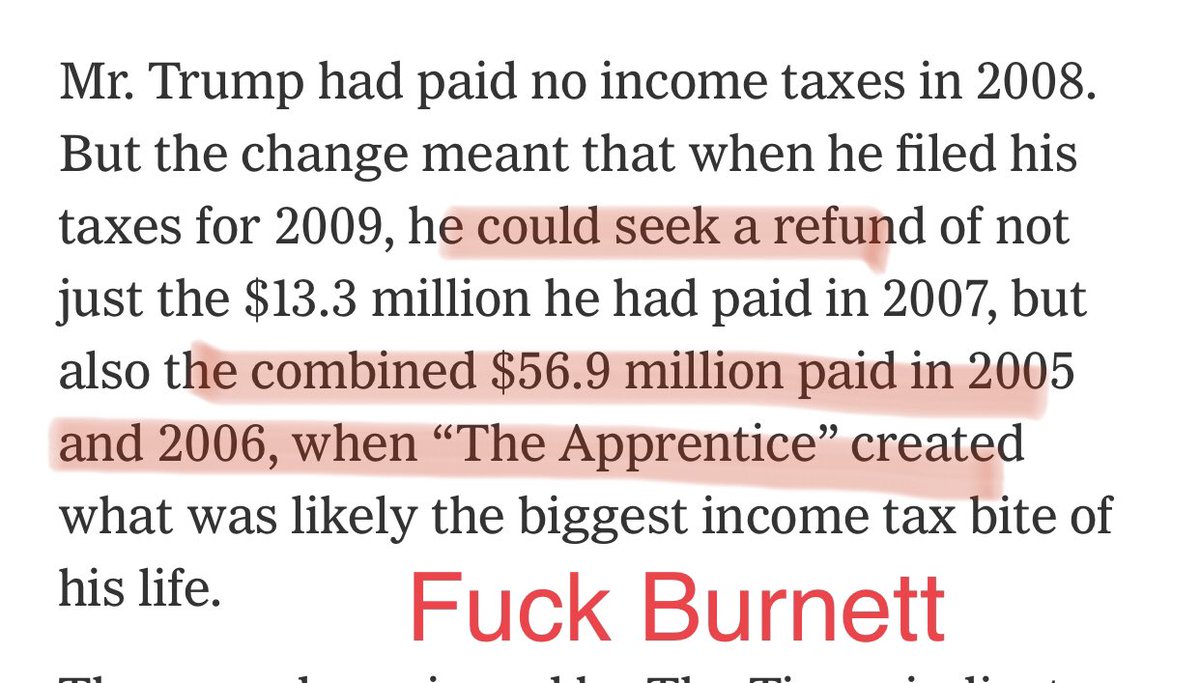 3/ A shady showman - who has been close with Putin since 2000, and a media giant created this monster. AND THEN FAILED TO TELL US THE TRUTH ABOUT HIM.Due to an Apprentice IP lawsuit in 2005-06 over Burnett & donald’s ownership, NBC likely had detailed info about his finances.