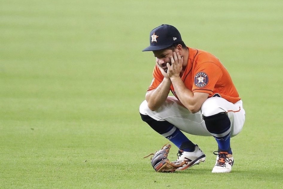 Jose Altuve's final regular season batting average is .219