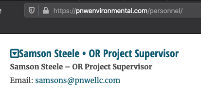 1/ A Proud Boy in Portland assaulted a Black live-streamer by kicking him in the face yesterday.The Proud Boy had a distinctive shamrock tattoo on his left hand, matching that of Samson Steele, a Project Supervisor at PNW Environmental.CONTACT:  https://pnwenvironmental.com/contact-us/   https://twitter.com/RuthlessWe/status/1310356647823339520