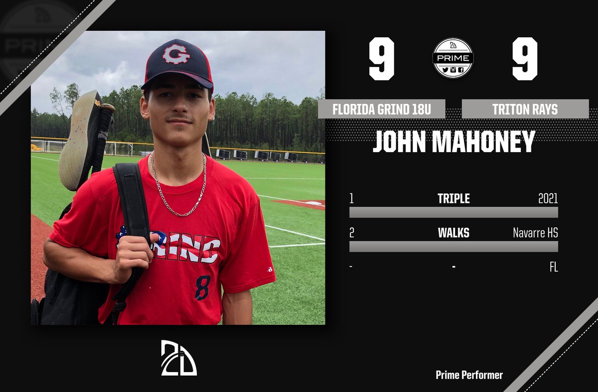 2DsportsbsbFL's tweet photo. ⭐️#PrimePerformer⭐️
@FLGrindBaseball
#2DPCB https://t.co/QYku6JP2Q5