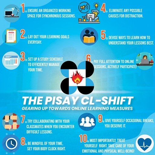 PSHS_CLC's tweet image. Here are practical tips as you go through this new mode of education with ease.😀👌

Together, we will rise!

©Gavielle Gerico Cruz

#EmbracingNewNormal #EnablingQualityEducation
#TheHeartofExcellence
#WeExcelAsOne #PisaySandosenaNa