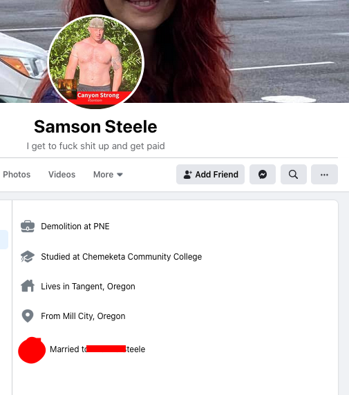 10/ The police don't protect us.We protect us.If you want to tell Samson Steele's employer about his connections to a violent hate group, you can contact them via this online form.  https://pnwenvironmental.com/contact-us/ 