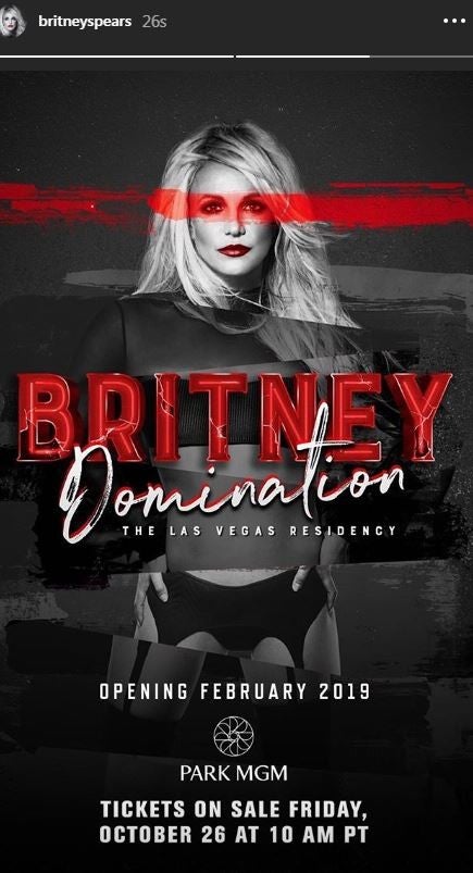 A second Vegas Residency called "Domination" was announced and Larry Rudolph was doing press about it as late as December 27th, 2018, less than a week before it was cancelled.  #FreeBritney