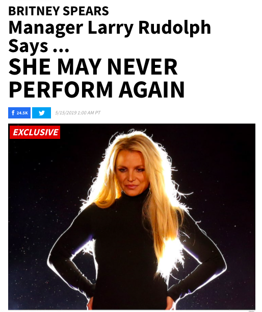 Larry went into damage control, saying Britney may never perform again and they had to pull the show because her meds weren't working. But wait, didn't he just say it was because of her dad's illness?  #FreeBritney