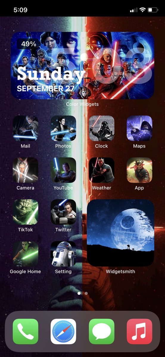 gortiz93's tweet image. My iPhone.. #iPhoneHomeScreen #StarWars