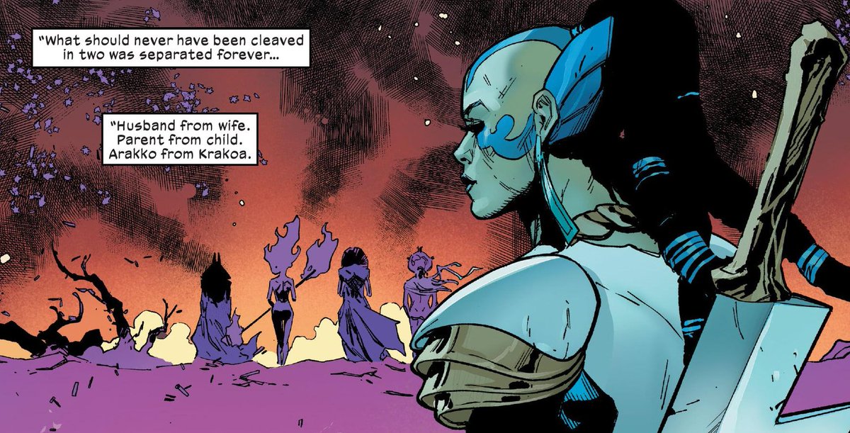 It could also be about how Apocalypse abandoned Genesis and their children, and how she gave up on him coming back. If the theories are right, and Genesis (beginning) and Annihilation (end) are the same person, then the motif of The Fool comes up once again.