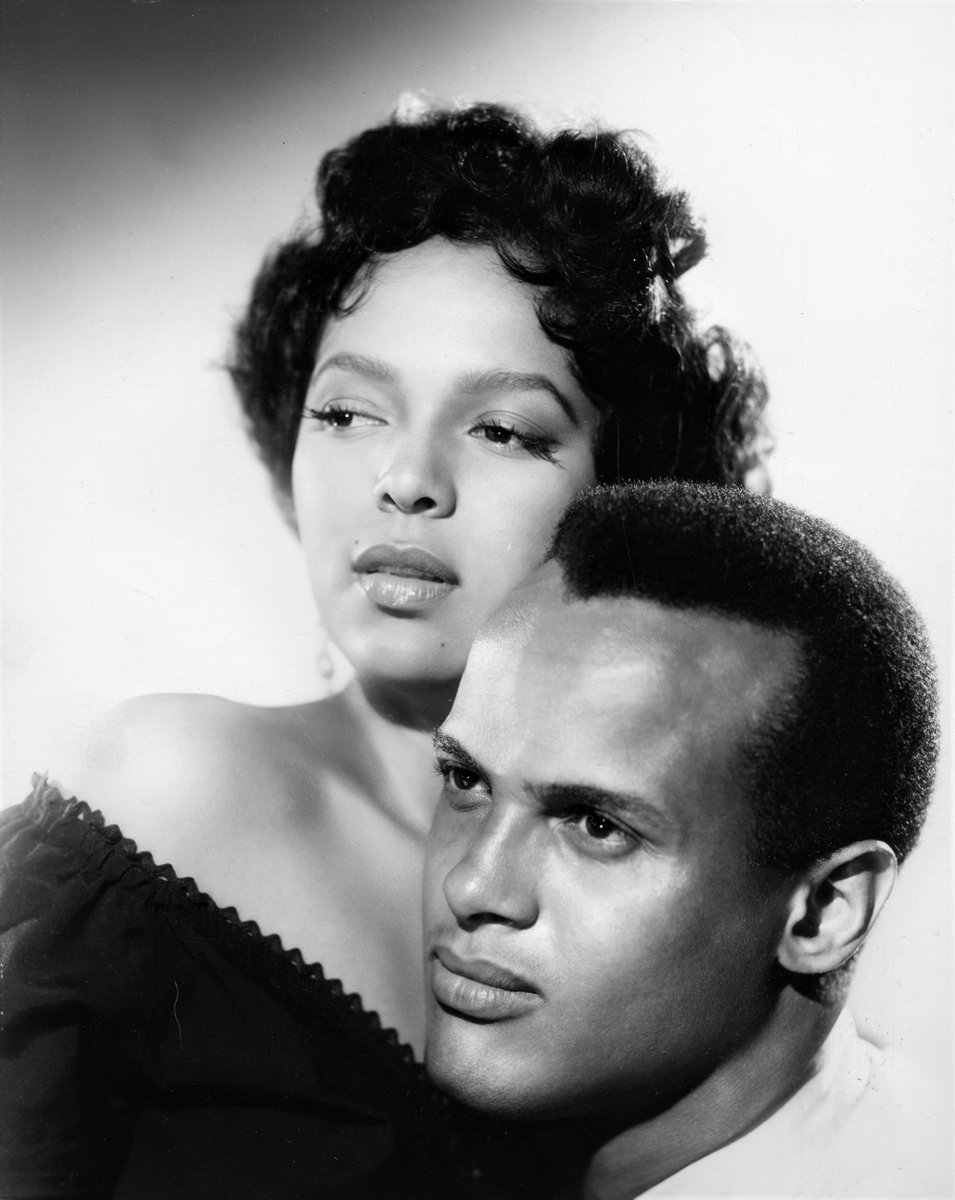 This would be the third and final film Belafonte and  #DorothyDandridge would make together. (Belafonte's film debut BRIGHT ROAD (1953) and CARMEN JONES (1954), both prior.) #IslandInTheSun #TCMParty