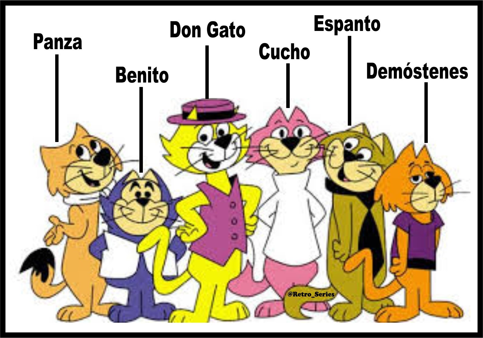 Personajes de don gato y su pandilla Personajes de don gato y su pandilla