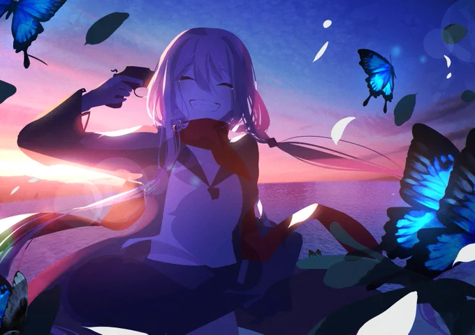 #秋の創作クラスタフォロー祭
鬱の気がひどい時にはこういうの描いてます 