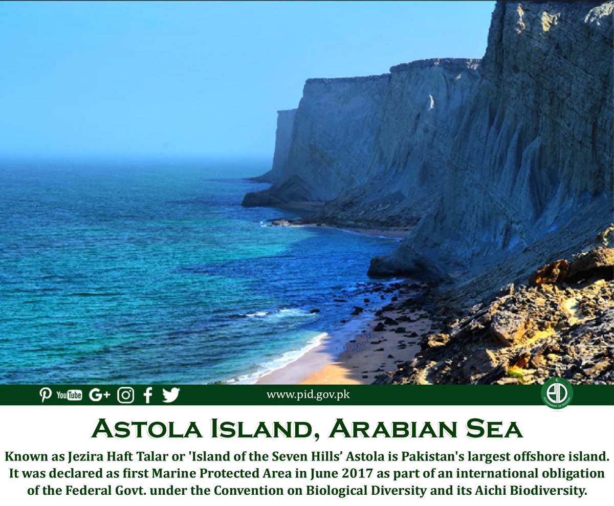 Beautiful Astola Island, Balochistan. #VisitPakistan2021  #WorldTourismDay