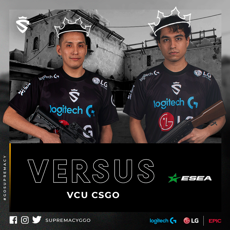 supremacyggo's tweet photo. #ESEASeason35
¡SEGUIMOS AVANZANDO! 💪
Suprem@s, dentro de unos minutos buscaremos un nuevo triunfo en la liga #ESEA Main frente a #VCUCSGO 🔥
¡Contamos con el apoyo de tod@s!
📺 DonCookie
⏰ 8:30 p.m.
¡Únete a la legión de la supremacía!
Main sponsors:
@LogitechG
@lg_Peru https://t.co/fhWvAOwQOL