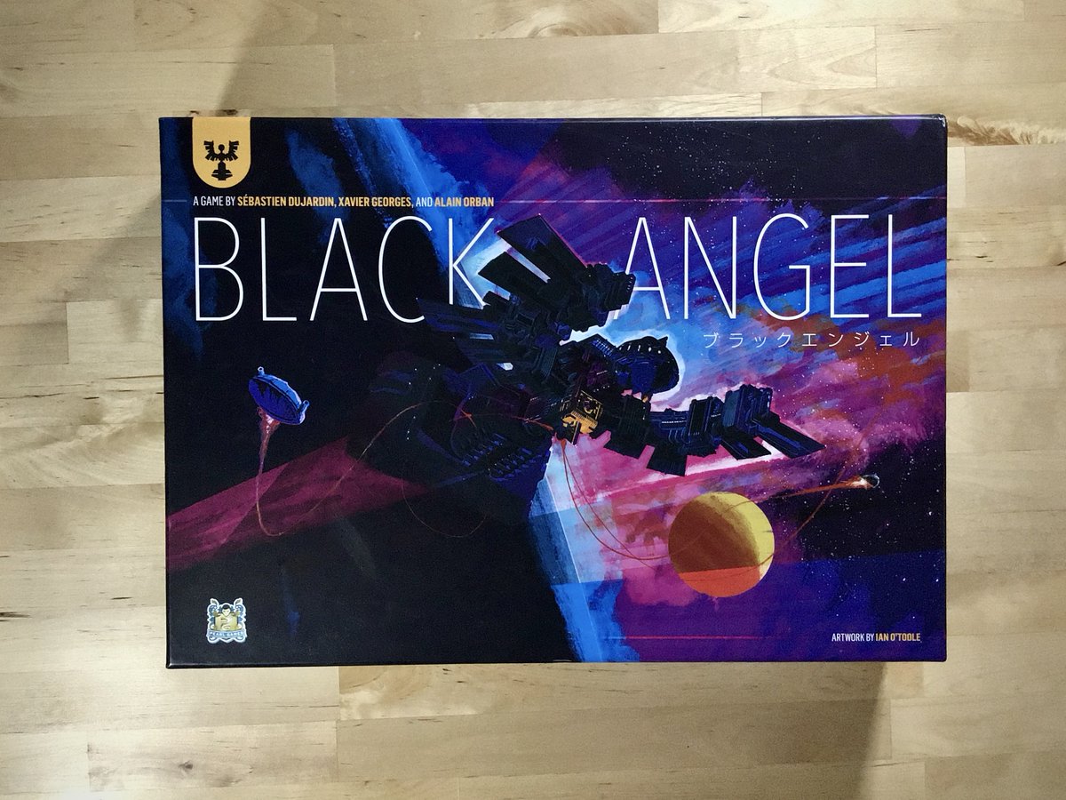 Co-manage the journey of the Black Angel to the planet of Spe to restart Humanity in this epic sci-fi puzzler in which your actions will be managed and effect your personal board, the Black Angel, and space itself.Pearl Games with Art & Graphic Design from  @ianotooletweets