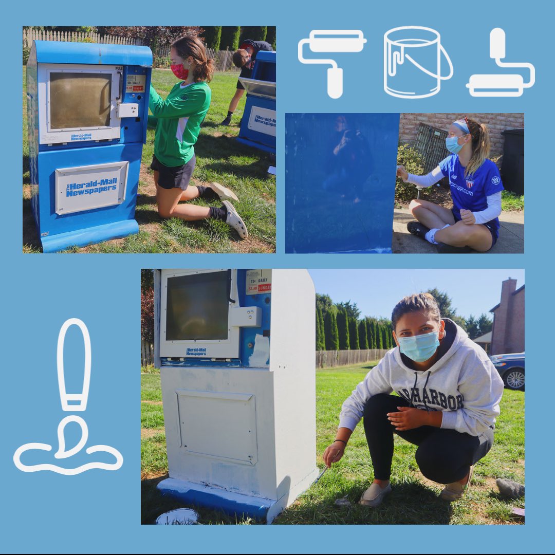 Our Community Service Sunday was Step 1 in converting these old newspaper boxes into new Little Free Libraries! Partnering with Ontrack for this event, we washed and painted them white. Part 2 coming soon... stay tuned! #LittleFreeLibrary #EmpoweringOurFuture #OnTrack