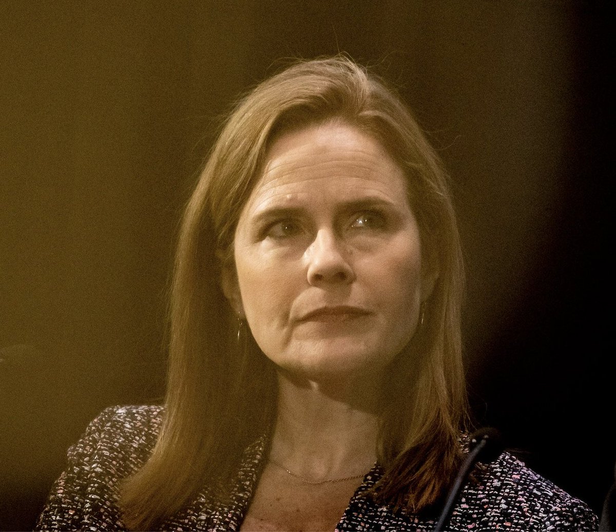 Amy Madigan as Amy Coney Barrett(All y'all who are saying Laura Linney are 100% wrong)