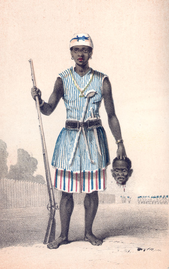 The Mino were renowned for decapitating their opponents in the midst of combat, with just one swing of the sword. A skill they had developed & refined from hunting & chopping up though elephant meat. And so fell the entire Ouidah Army. Dahomey then annexed the Kingdom of Ouidah.