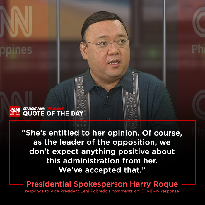 newswatchplusph's tweet photo. Malacañang shrugs off Vice President Leni Robredo’s remarks on the supposed lack of system in the COVID-19 response, saying she is entitled to her opinion.

READ: https://t.co/RaYOzvpdlH https://t.co/2U6FAjjyfd