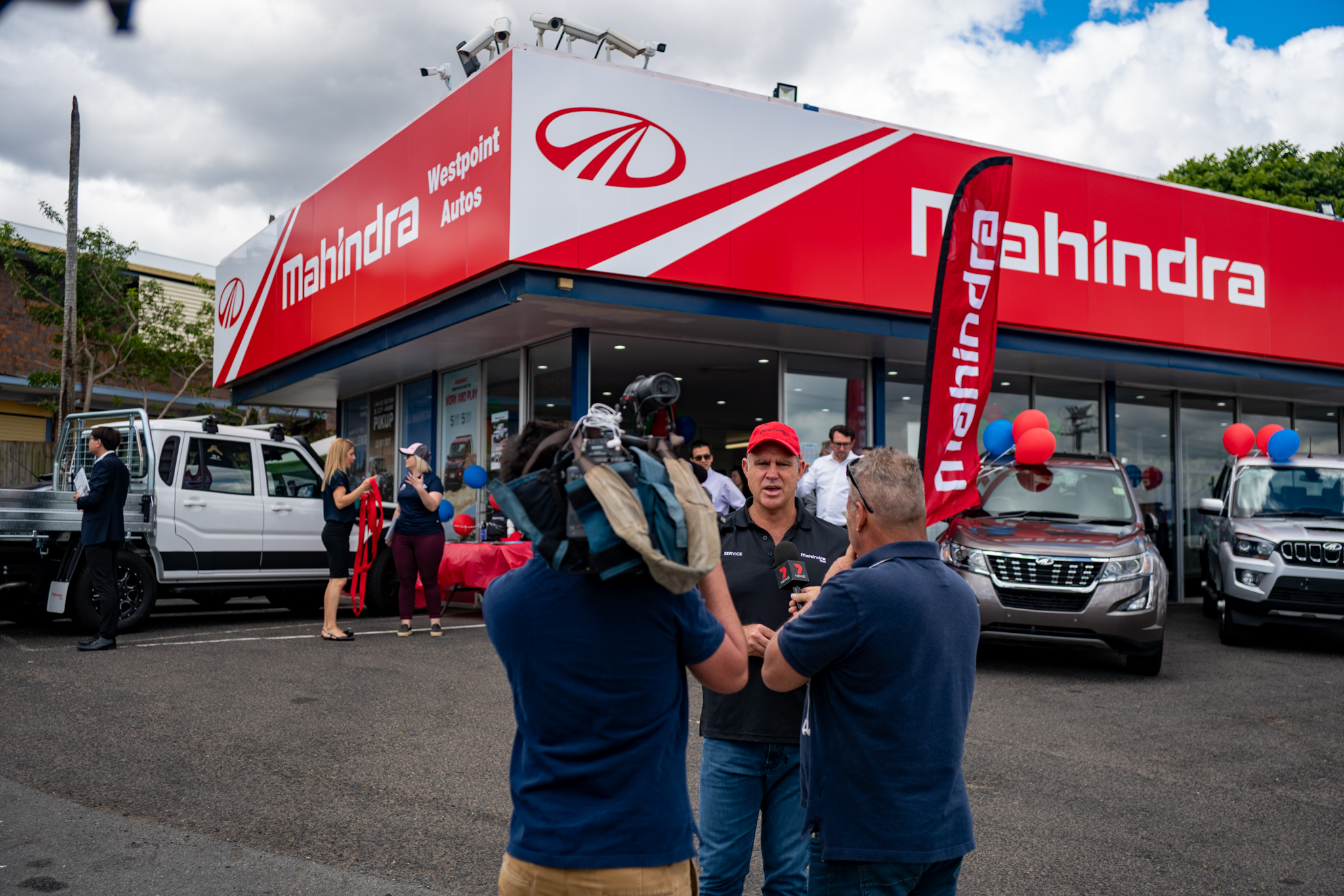 Mahindra Australia on Twitter aboard Brisbane