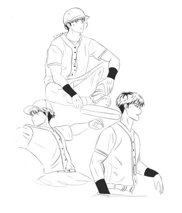 #BokutoWeek2020 Day 2: other sport au ⚾️ 