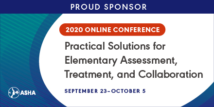 September 23–October 5, 2020 | Online Conference for SLPs #slpeeps #SLP