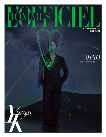 this thread is back on your tl. song mino for a french mag, L'Officiel Hommes 