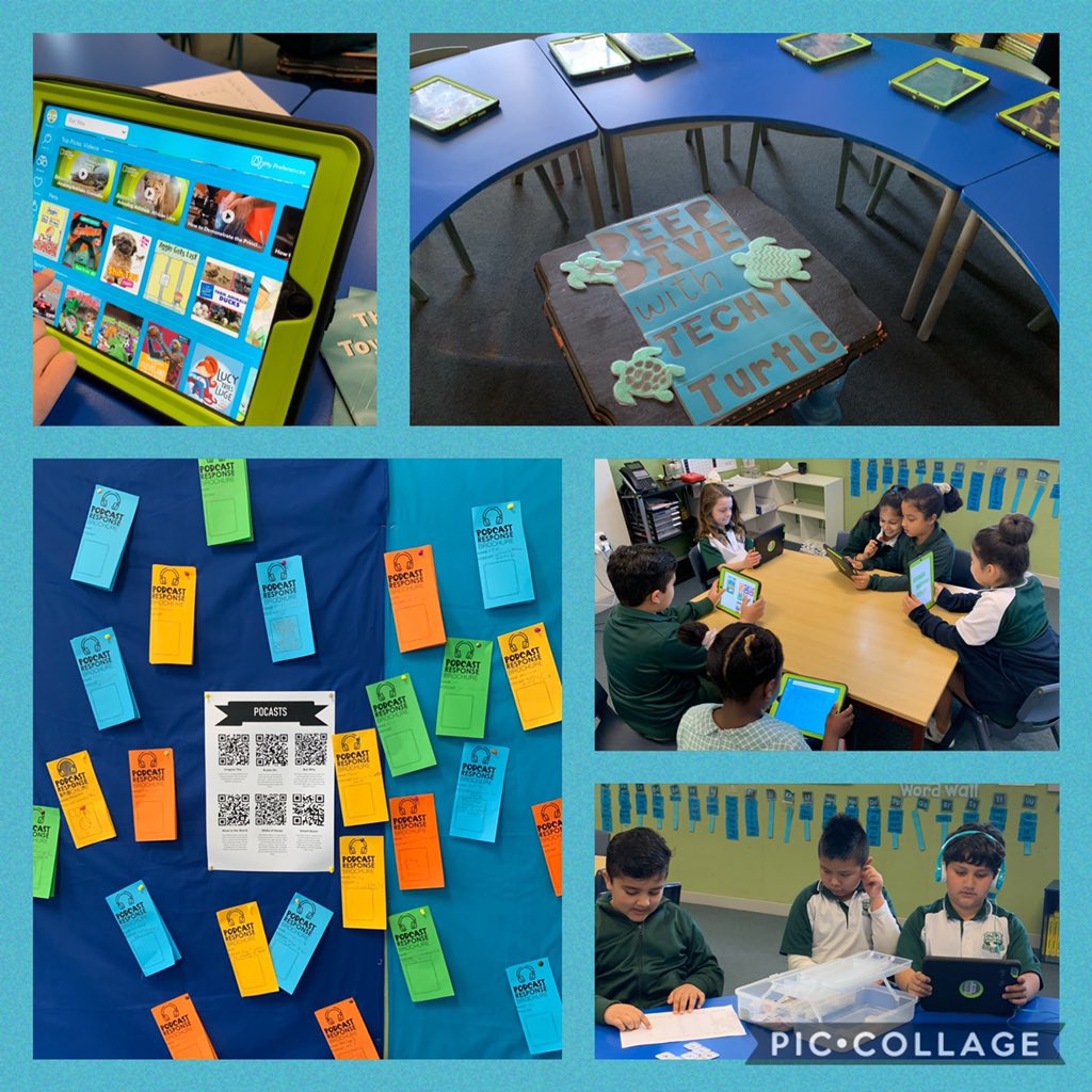 Literacy station 3: Deep dive with Techy Turtle! This is our technology station where we listen to podcasts, listen and read stories through Epic and use robotics. Our favourite podcast for this week is a science podcast called ‘Imagine This’. <a href="/ClaireMortense3/">Claire Harries</a> <a href="/IngleburnPs/">Ingleburn PS</a>