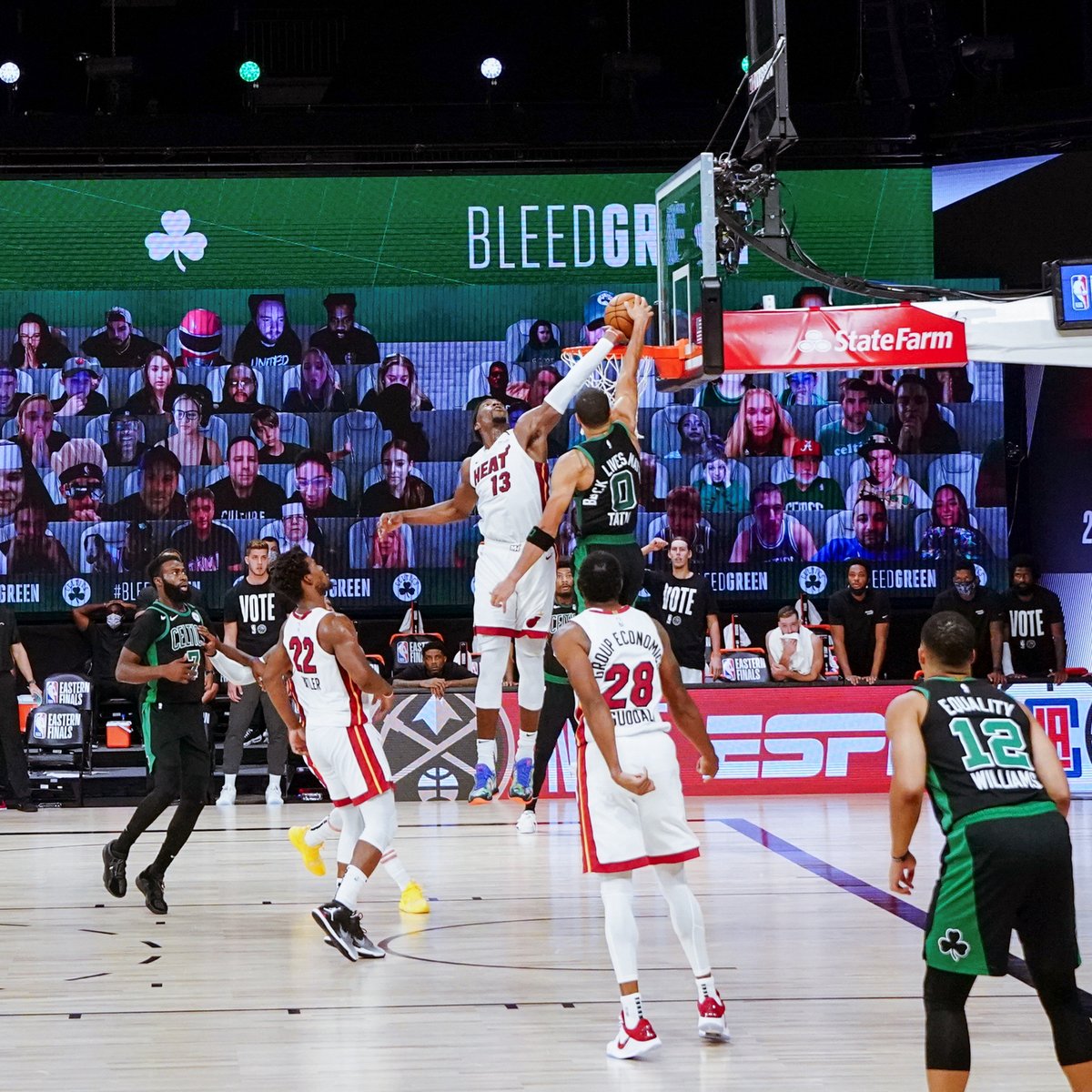 MiamiHEAT's tweet photo. This how we prefer our game winners go. 

#HEATCulture https://t.co/xZeWogv0E3