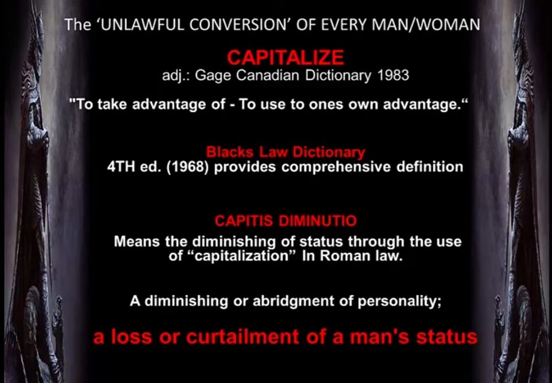 Why is your government issued documents in CAPITAL LETTERS.