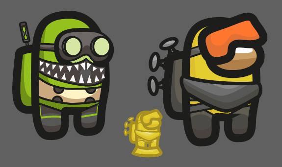 ShayDCreations's tweet image. 3am... I have Octane, Mirage and Mirage Heirloom Pet Among Us